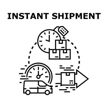 Global delivery tracking, fast logistics concept Stock Illustration