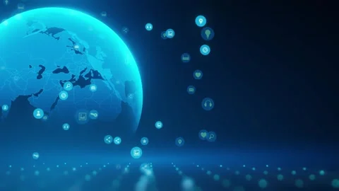 Global Digital Connectivity and Network Icons Stock Footage 277273539