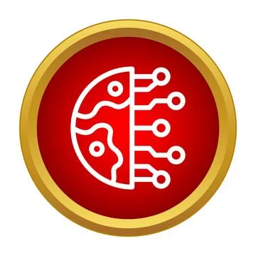 Global digital network connection icon symbolizing technology 스톡 일러스트