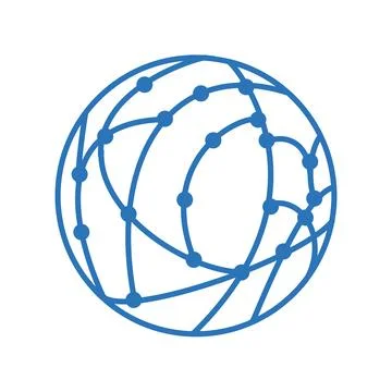 Global Digital Network Sphere Concept Stock Illustration