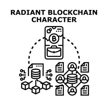 Global digital payments blockchain network and online transactions Stock Illustration