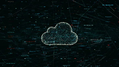 Global digital word, cloud computing symbol of global IT development Stock Footage 155122594