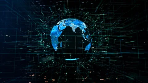 Global digital world Stock Footage 106418563