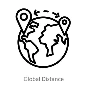 Global Distance Stock Illustration
