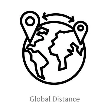 Global Distance Stock Illustration