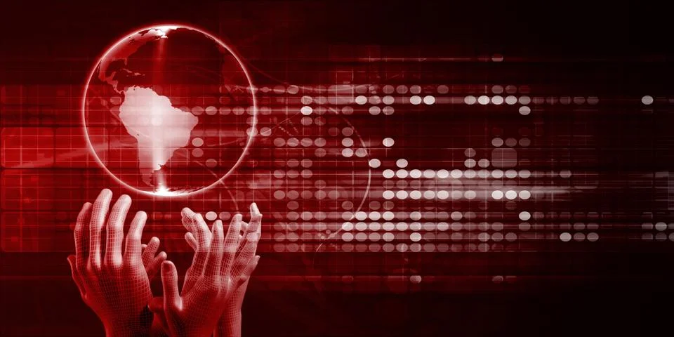 Global Distribution System 스톡 일러스트