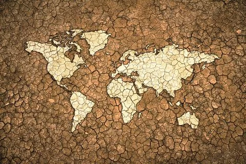 Global drought concept Stock Illustration