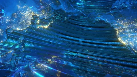 Global earth map rotating digital world ... | Stock Video | Pond5