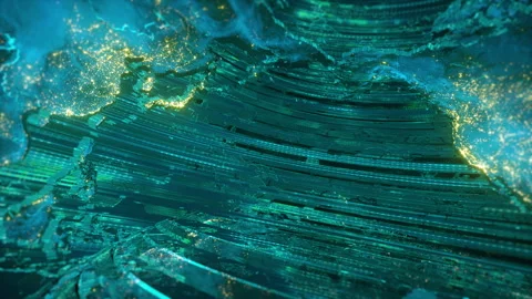 Global earth map rotating digital world ... | Stock Video | Pond5