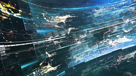 Global earth map rotating digital world ... | Stock Video | Pond5