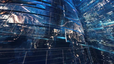 Global earth map rotating digital world ... | Stock Video | Pond5