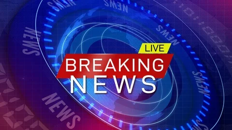 Global earth rotating Digital World News Studio Background for news report and b Stock Footage 90867934