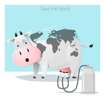 Global ecology concept Save the world before its too late Stock Illustration
