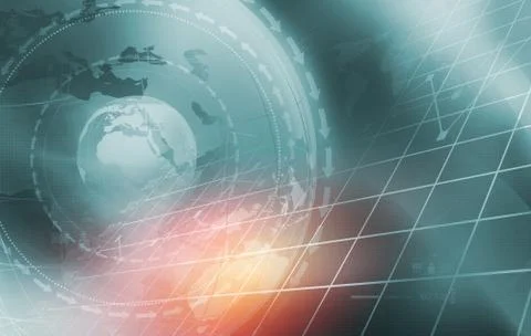 Global Economic Problems with Analytical Graph in Background Concept Series Illustrazione stock