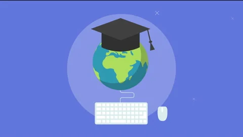 Global Education Concept animation. Video stock 220519206