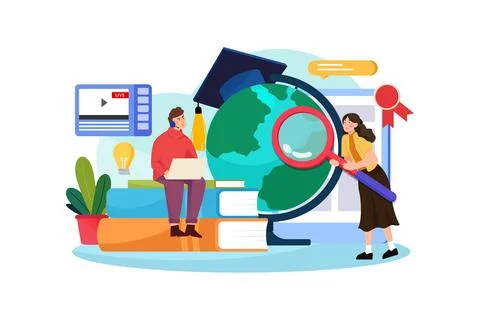 Global Education Stock Illustration
