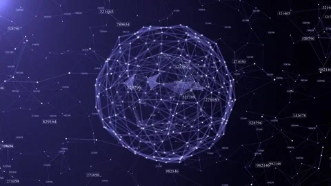 Global encrypted cybersecurity network data cyber security cloud computing IOT 動画素材 247812310