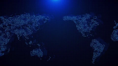 Global encrypted cybersecurity network data cyber security cloud computing IOT 動画素材 247812347