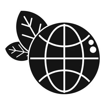 Global energy icon simple vector. Save planet Stock Illustration