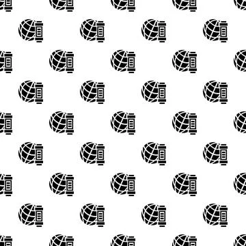 Global energy pattern seamless 스톡 일러스트