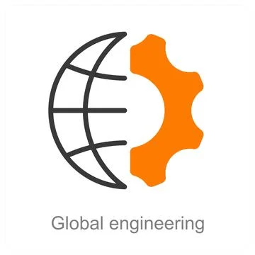 Global engineering Stock Illustration