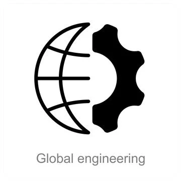 Global engineering Stock Illustration