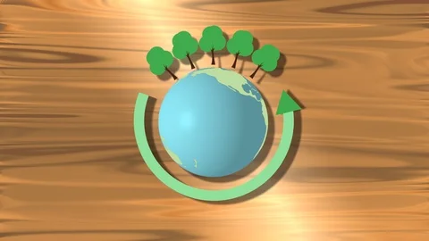 Global environmental and conservation - forests, recycling and ecology Stock Footage 117901814
