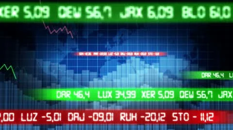 Global Finance Stock Footage 8854024