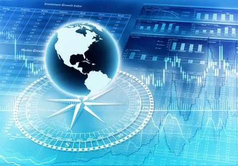 Global financial concept Stock Illustration