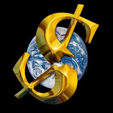 Global financial crisis. elements of this image furnished by nasa Illustrazione stock