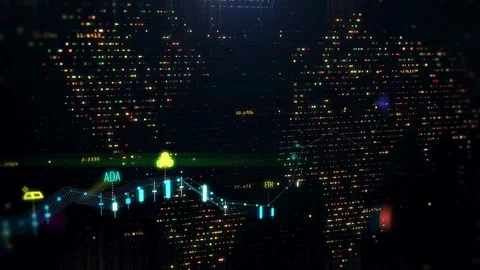 Global Financial Data Network with Digital Earth 스톡 동영상 314932373