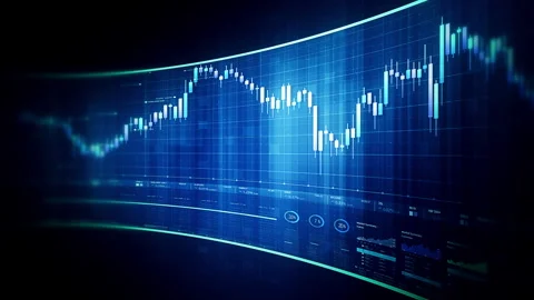Global financial data visualization, stock market analytics Stock Footage 337696025