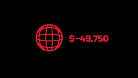 Global Financial Loss Stock Footage 335815344