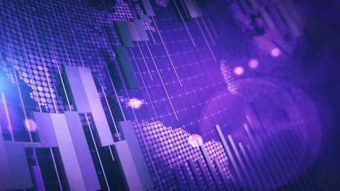 Global financial market data analysis with graph bars Stock Footage 341834225