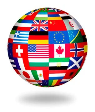 Global flags of the world Stock Illustration
