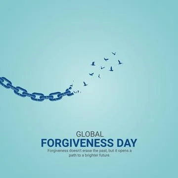 Global Forgiveness Day Creative Ads. Global Forgiveness Day. 7 July. vector.. Stock Illustration