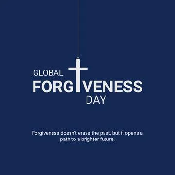Global Forgiveness Day Creative Ads. Global Forgiveness Day. 7 July. vector.. Illustrazione stock