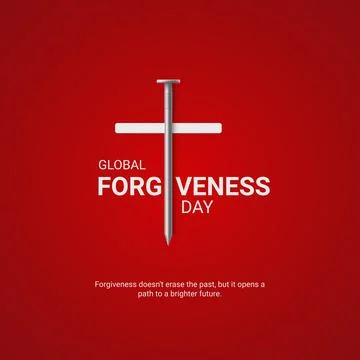 Global Forgiveness Day Creative Ads. Global Forgiveness Day. 7 July. vector.. Stock Illustration