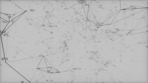 Global formula.Abstract 3d rendering background. Polygonal form with bright dots Stock Footage 98374740