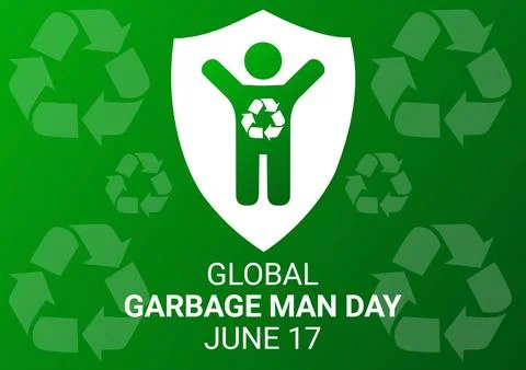 Global Garbage Man Day Stockillustratie