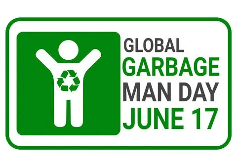 Global Garbage Man Day Illustration