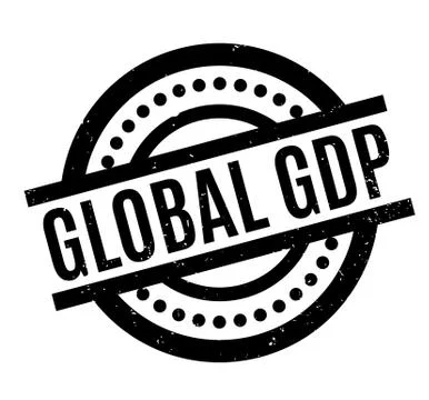 Global Gdp rubber stamp Stock Illustration