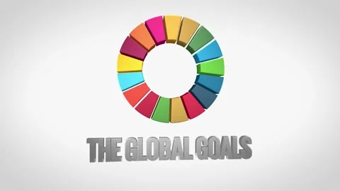 The Global Goals - original 3D rendered animated clip 動画素材 167697956