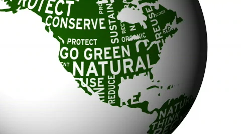 Global green words Stock Footage 705656