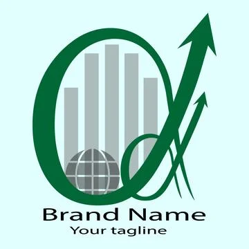 Global Growth logo Illustrazione stock