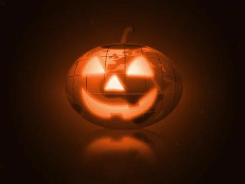 Global halloween Stock Illustration