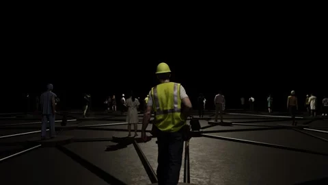 Global Human Network and Social Connection Concept in Dark Digital Space Stock Footage 332117615