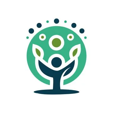 Global human tree vector logo design template. Pro Vector Illustrazione stock