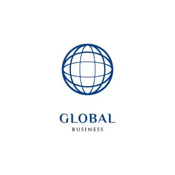 Global Icon Logo Design Template Stock Illustration