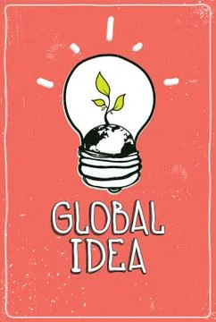 Global idea Stock Illustration